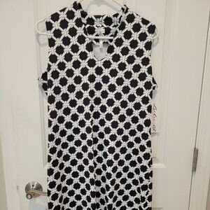Lulu B Black and White Dress, Size M NWT